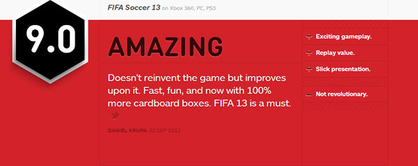 FIFA13 IGN 9.0ֺ 