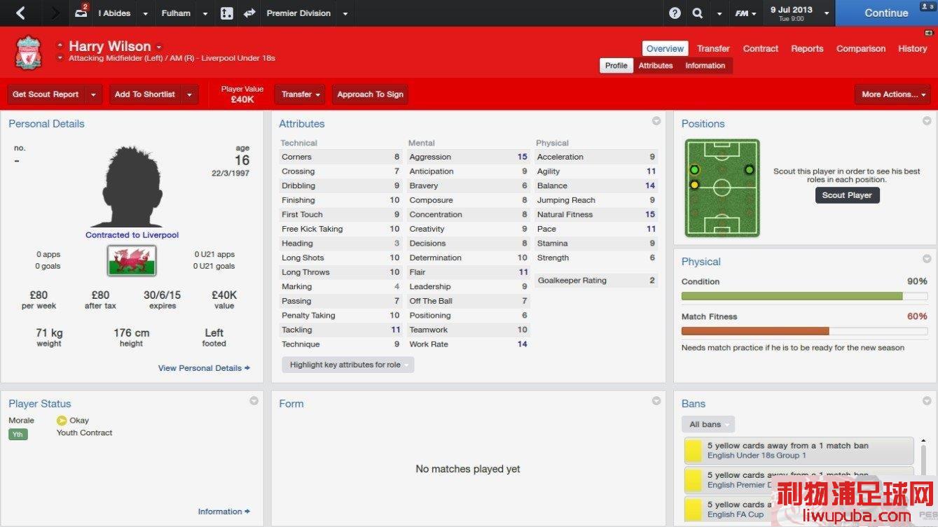 FM2015 ССʥɭHarry Wilson