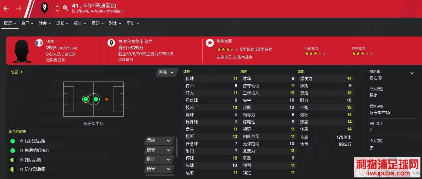 足球经理FM2020 推荐几个英乙低级别联赛开档免签的球员