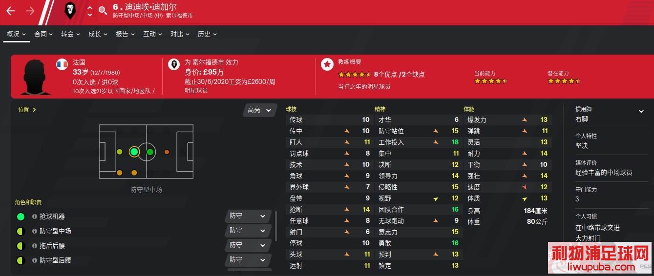 足球经理FM2020 推荐几个英乙低级别联赛开档免签的球员